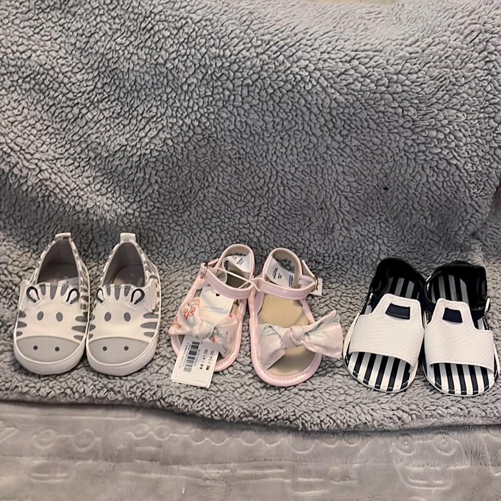 Baby Shoes One NWT *Three Pairs (3-9 months)